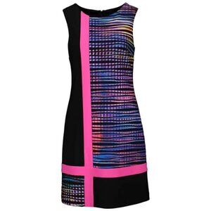 Joseph Ribkoff Sleeveless Multicoloured Sheath Dress  4​​​​​​​​​​